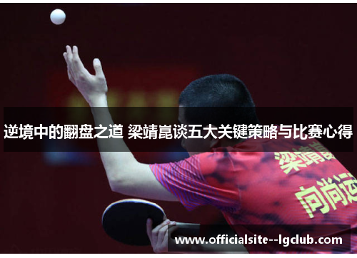 逆境中的翻盘之道 梁靖崑谈五大关键策略与比赛心得